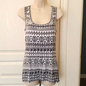 INC Sequenced tribal tank top